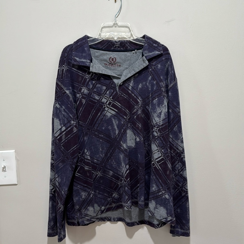 Men’s Bugatchi Uomo Purple Long Sleeve Shirt